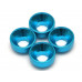 Aluminum Servo Washer (4) 3x7.5mm Light Blue