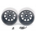 1.9 High Mass Steelie 6 Lug Beadlock Wheels Gun Metal