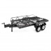 1/24 Scale Metal Dual Axle Trailer Black