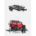 1/18 Scale Metal Dual Axle Trailer Black