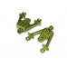 Aluminum Rear Shock Mount Green