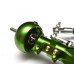 Complete Aluminum Front Axle for SCX-10 AX10 Green