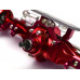 Complete Aluminum Front Axle for SCX-10 AX10 Red
