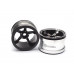 2.2 Super Star Aluminum Beadlock Wheels (2) Black