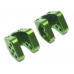 Alumium Rear Chasssis Upper Link Mounts  Green