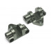 Alumium Rear Chasssis Lower Link Mounts  Gun Metal