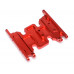 Aluminum Skid Plate Axial AX90047 SCX 2 RTR & SCX10 Red